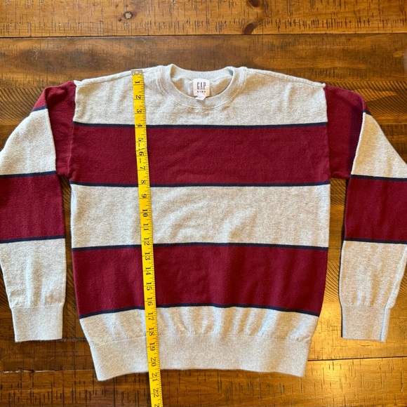 GAP Kids Sweater with Red and Gray Stripes - Picture 2 of 5